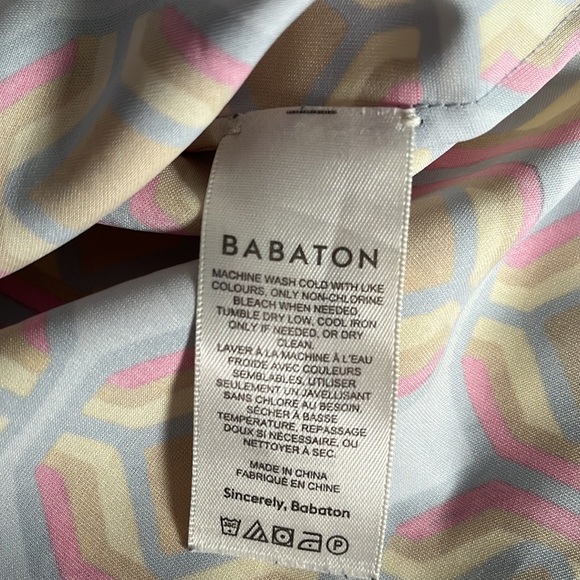 Aritzia Babaton Everly Hot Pink Soft Blue V Neck Camisole XS - Picture 12 of 13